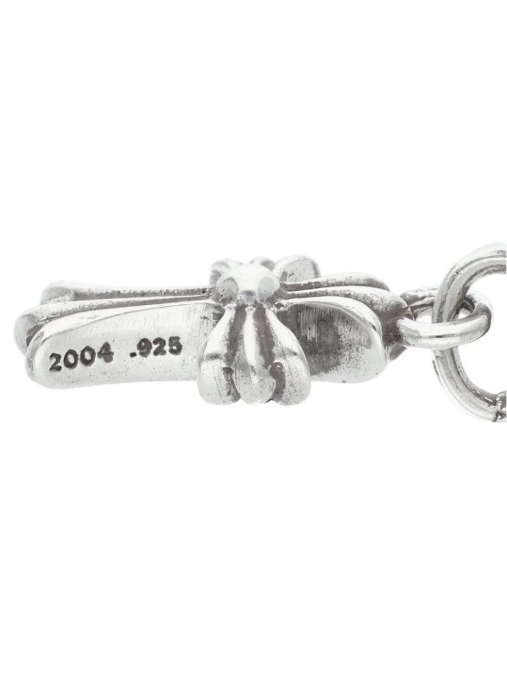 Chrome Hearts Bby Pprchn Baby Fat Drop Silver Earrings